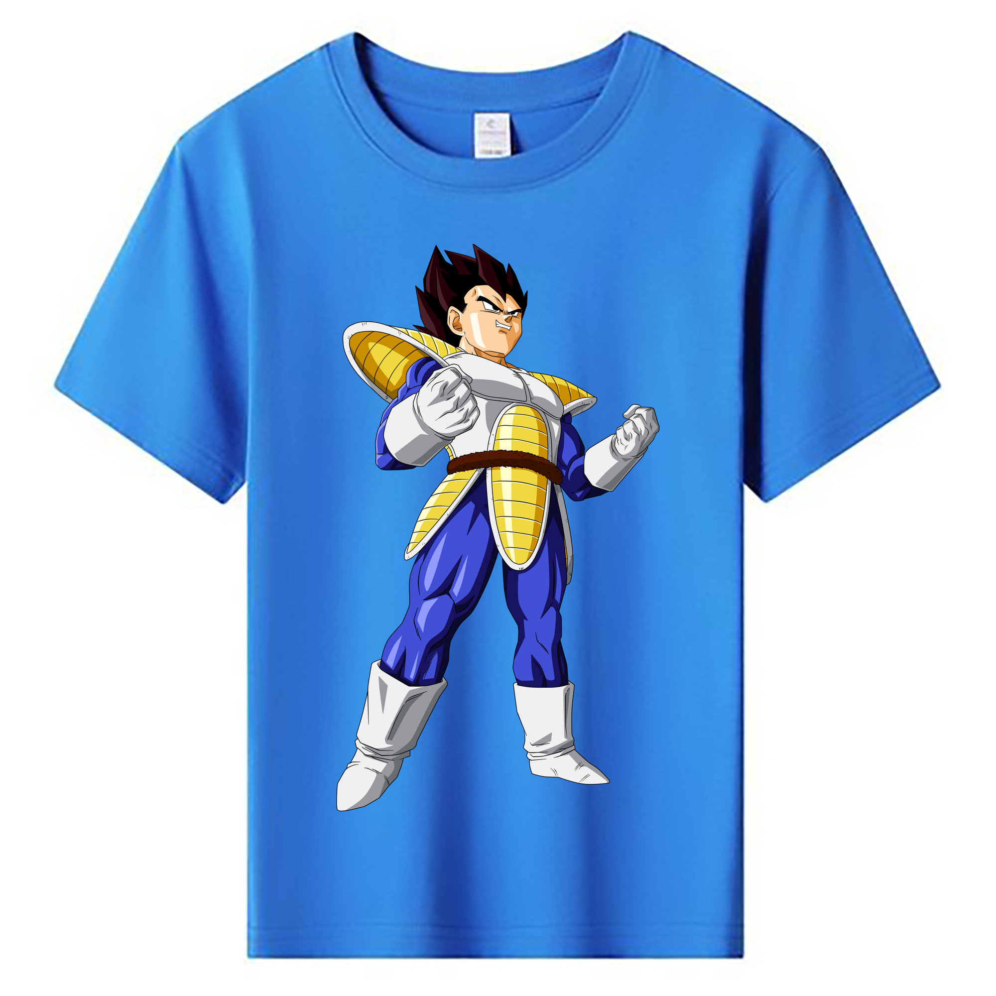 （画像用） ドラゴンボール ベジータ四世（Bejīta Yonsei）DRAGON BALL Vegeta IV 綿100％キッズTシャツ（フロントプリント）